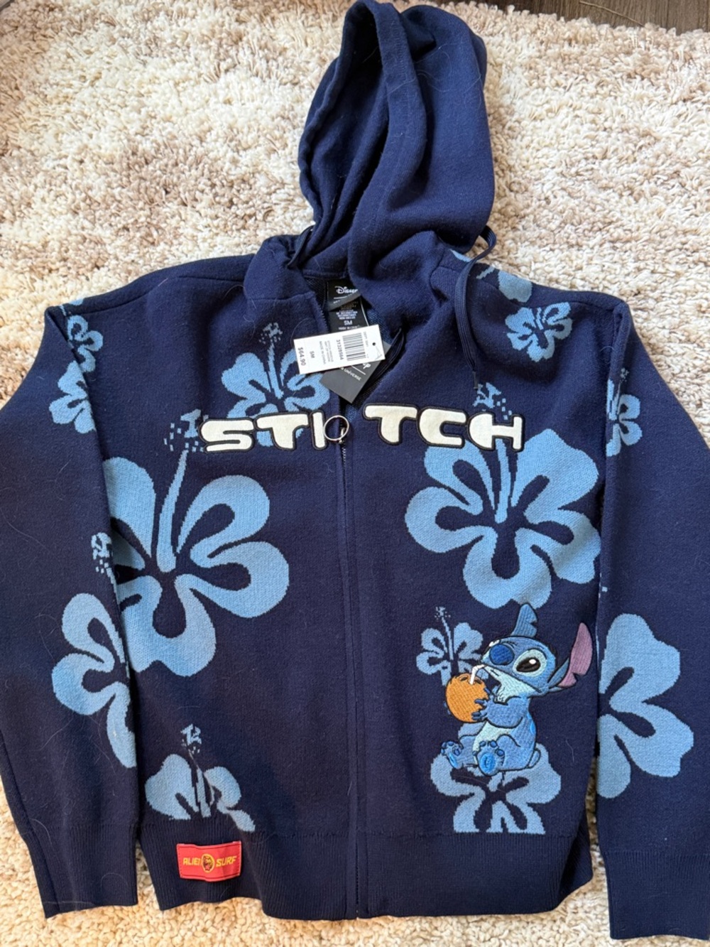 Disney Stitch Navy Blue Hoodie